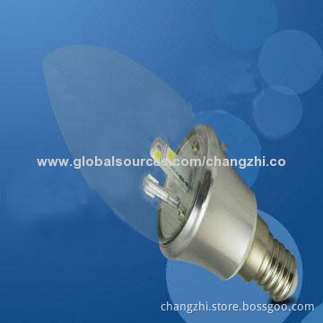 LED Candelabra Bulb with 85 to 265V AC Input Voltage